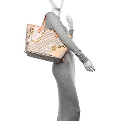 Louis Vuitton Damier Azur Nautical Neverfull MM 2 of 10