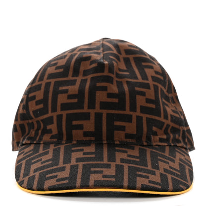 Fendi Canvas FF Reloaded Baseball Hat Tobacco Yellow 3 of 10
