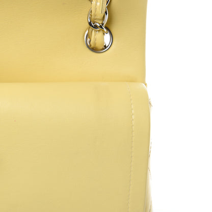 Chanel Patent Quilted Jumbo Double Flap Yellow 15 of 16