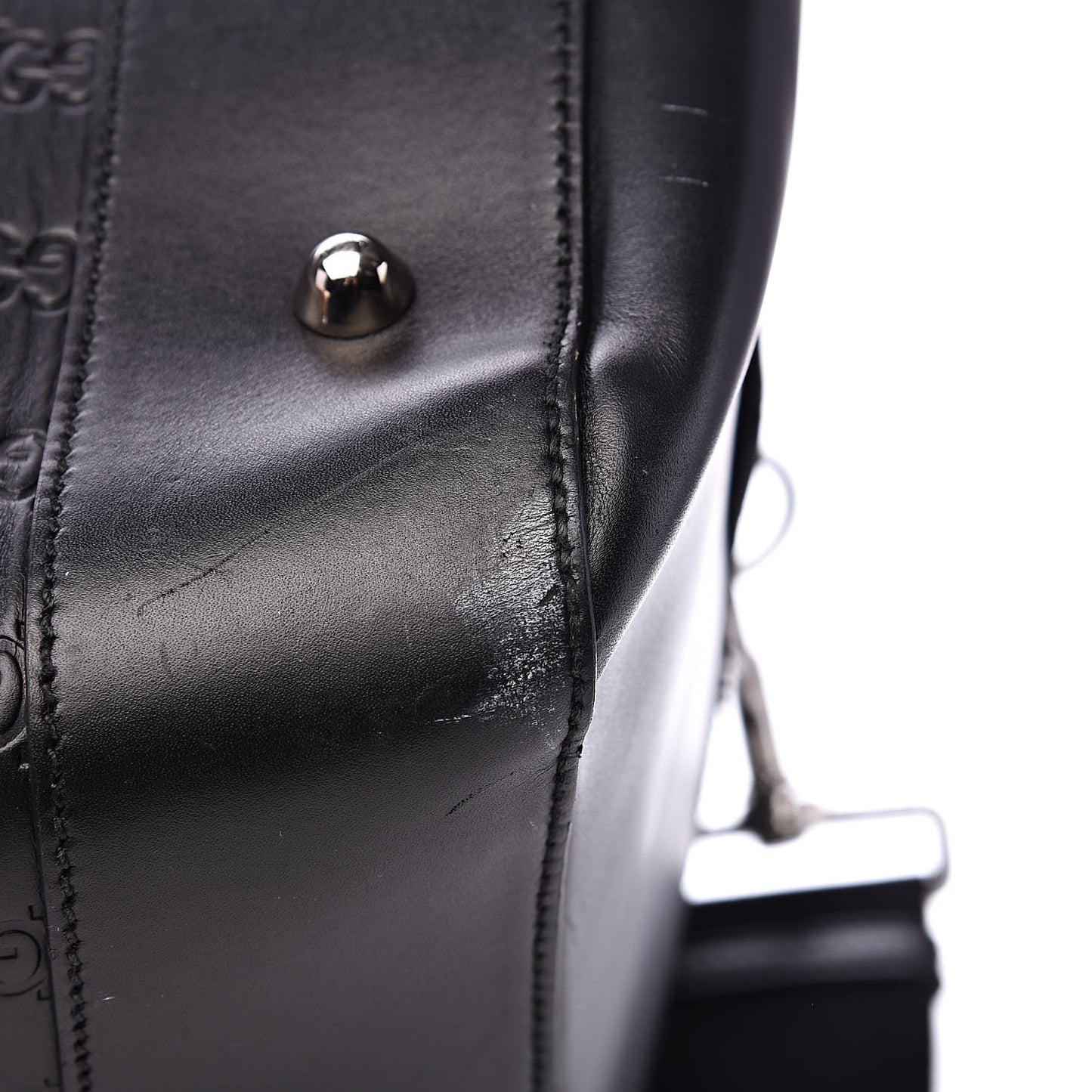 Guccissima Signature Large Duffle Black