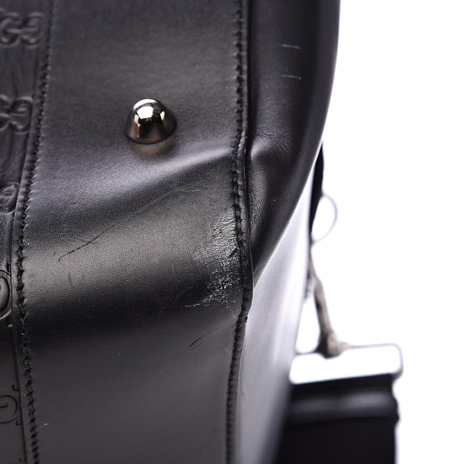 Gucci Guccissima Signature Large Duffle Black 13 of 15