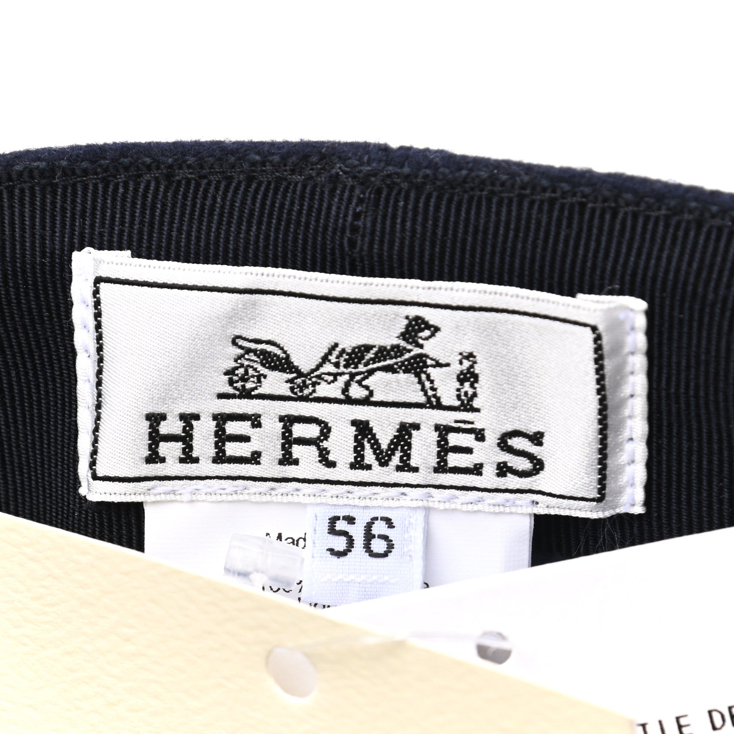 Hermes Cashmere Womens Belle-Ile Cap 56 Navy 6 of 6