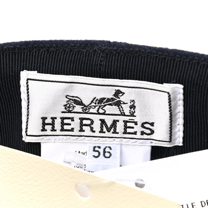 Hermes Cashmere Womens Belle-Ile Cap 56 Navy 6 of 6