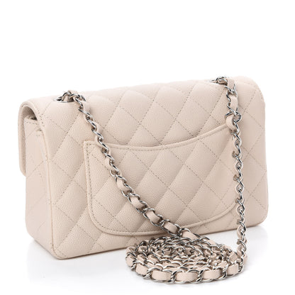 Chanel Caviar Quilted Mini Rectangular Flap White 3 of 11
