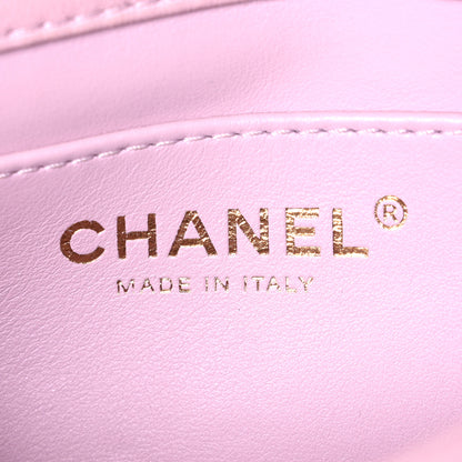 Chanel Lambskin Quilted Pearl Small Flap Lilac 6 of 10