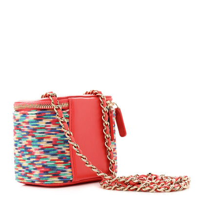 Chanel Embroidered Thread Mini Vanity With Chain Multicolor 3 of 12