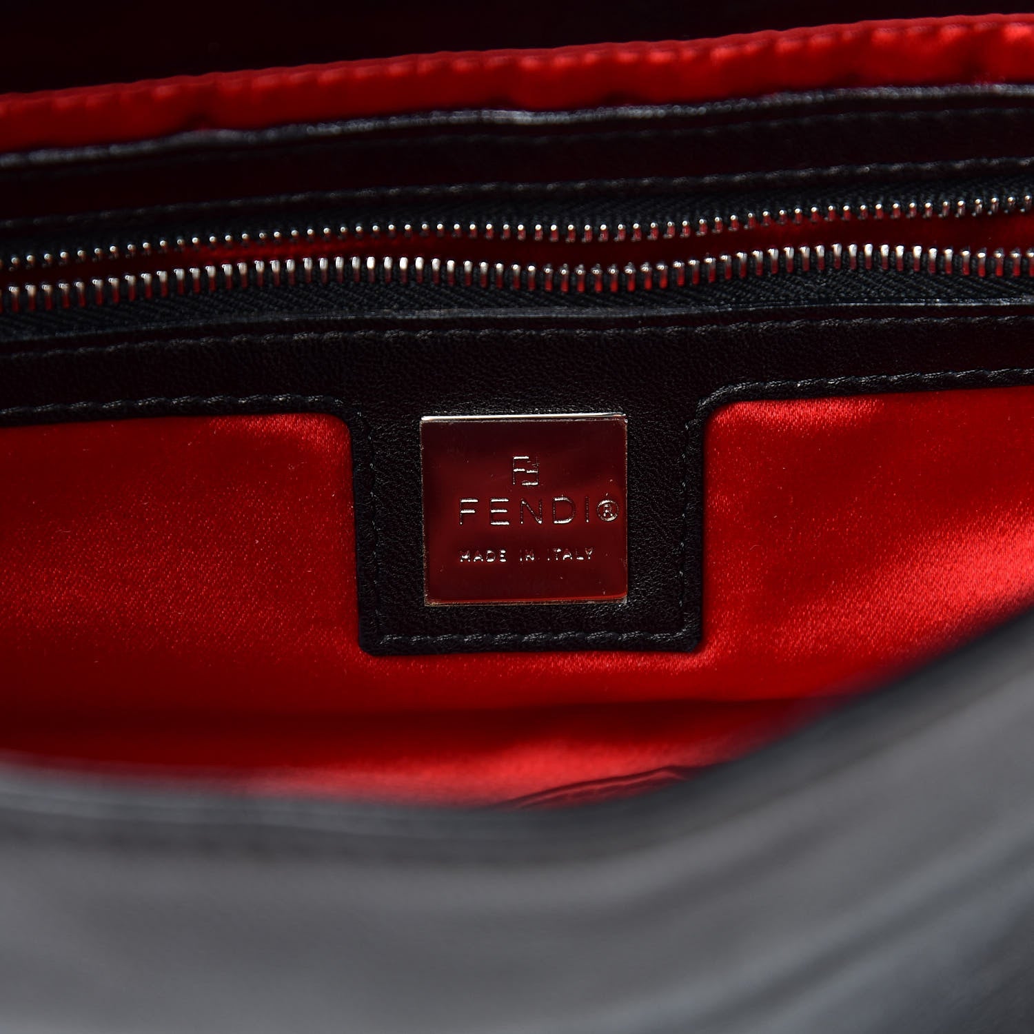 Fendi Calfskin Baguette Black 6 of 10