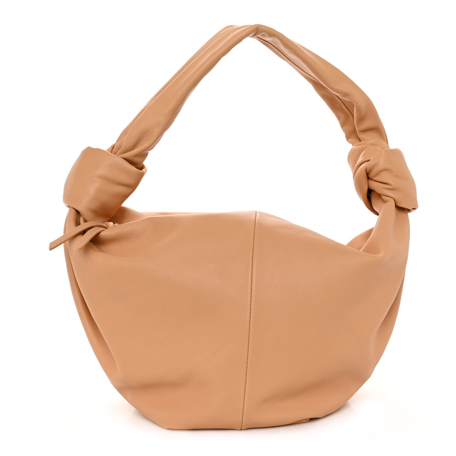 Bottega Veneta Calfskin Mini Double Knot Bag Almond 1 of 10
