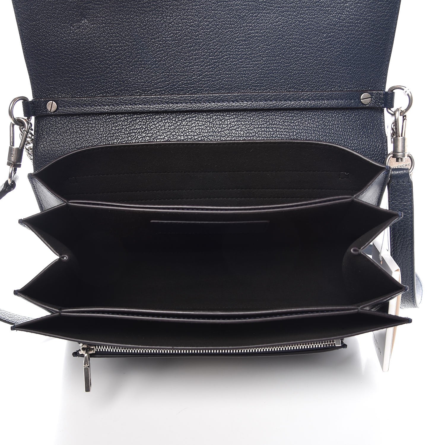 Givenchy Sugar Goatskin Medium GV3 Shoulder Bag Dark Blue 6 of 8