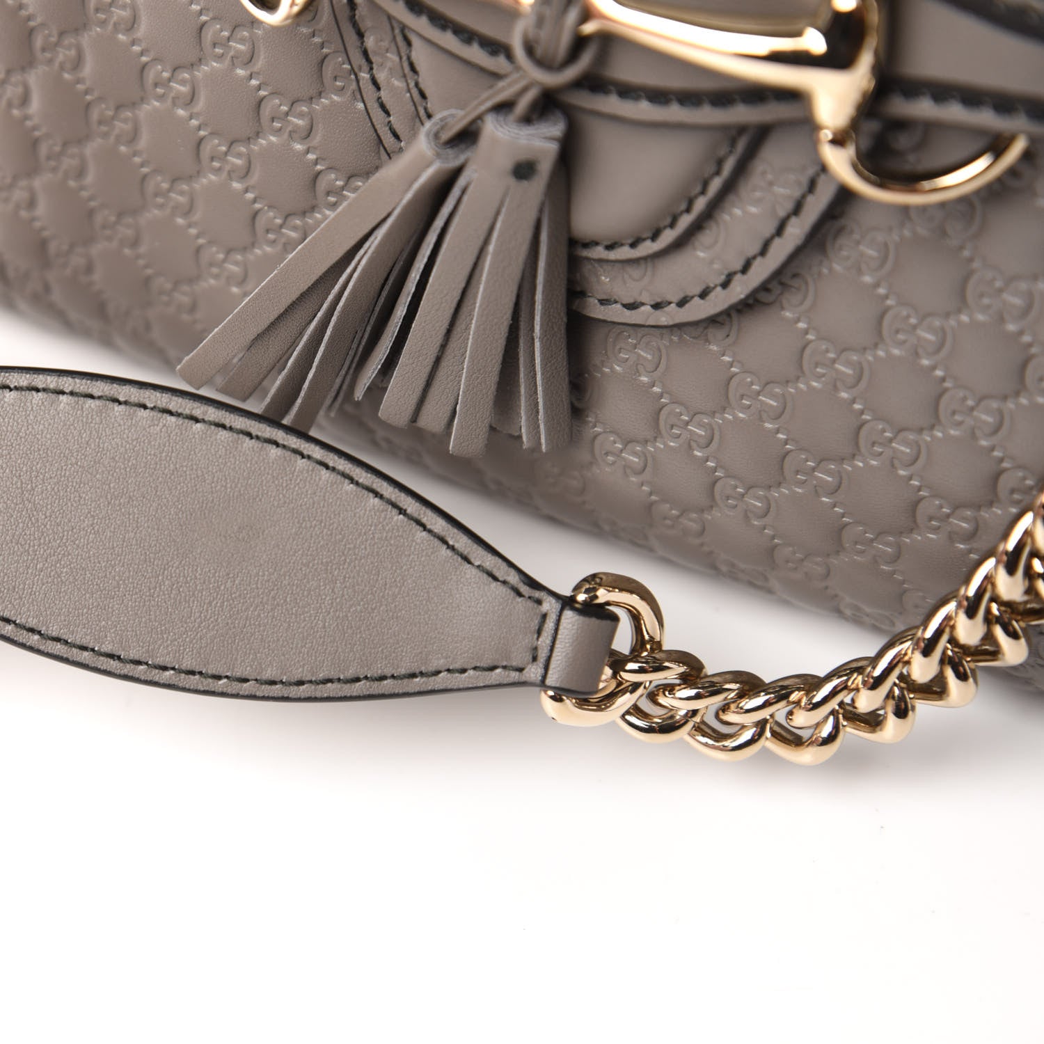 Gucci Soft Microguccissima Medium Emily Chain Shoulder Bag Loess 11 of 11