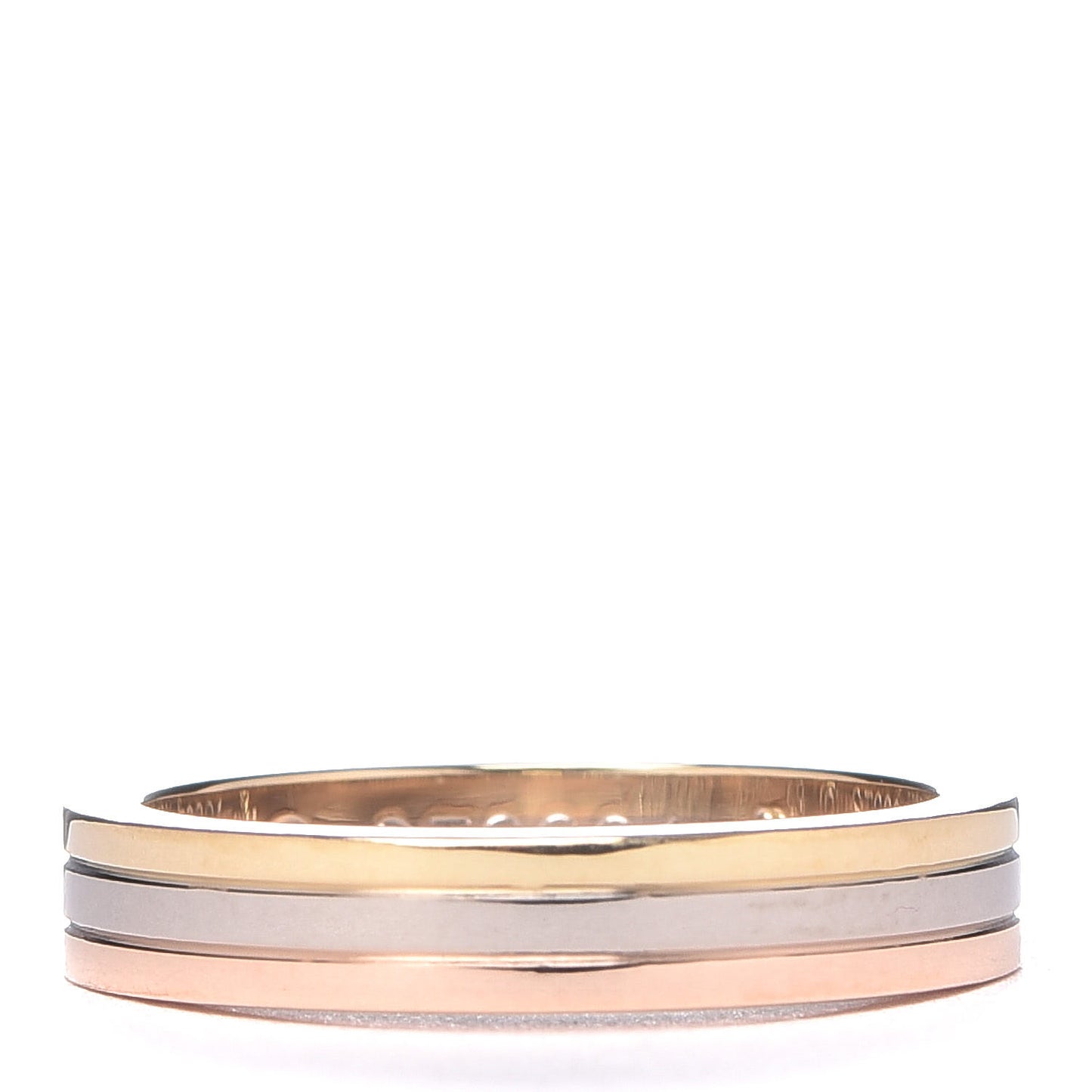18K Pink White Yellow Gold 3.5mm Vendome Louis Cartier Wedding Band Ring 49 4.75