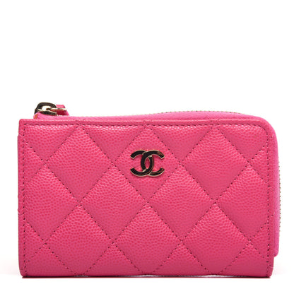 Chanel Caviar Quilted Key Holder Case Pink 1 of 8