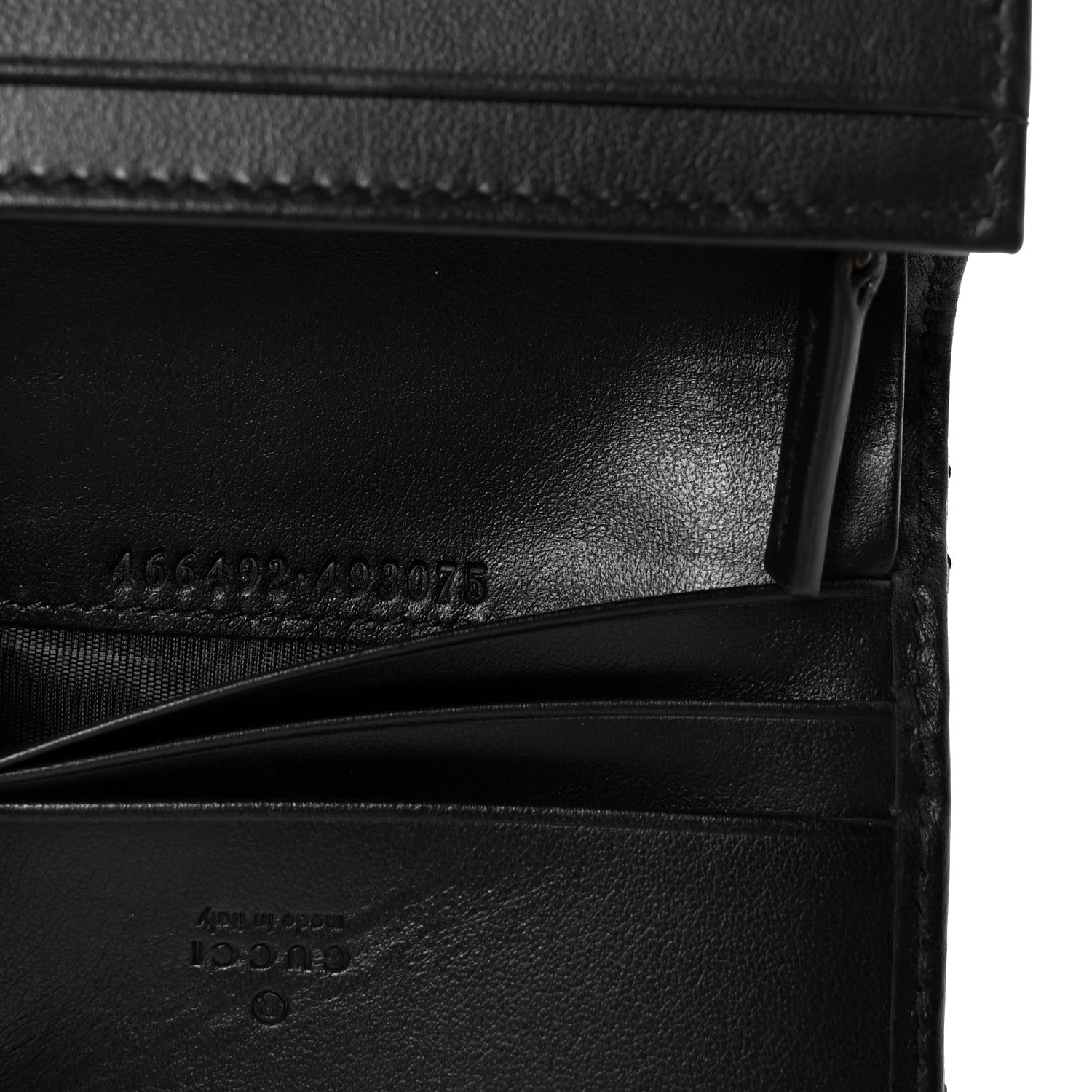 Gucci Calfskin Matelasse GG Marmont Card Case Wallet Black 14 of 16