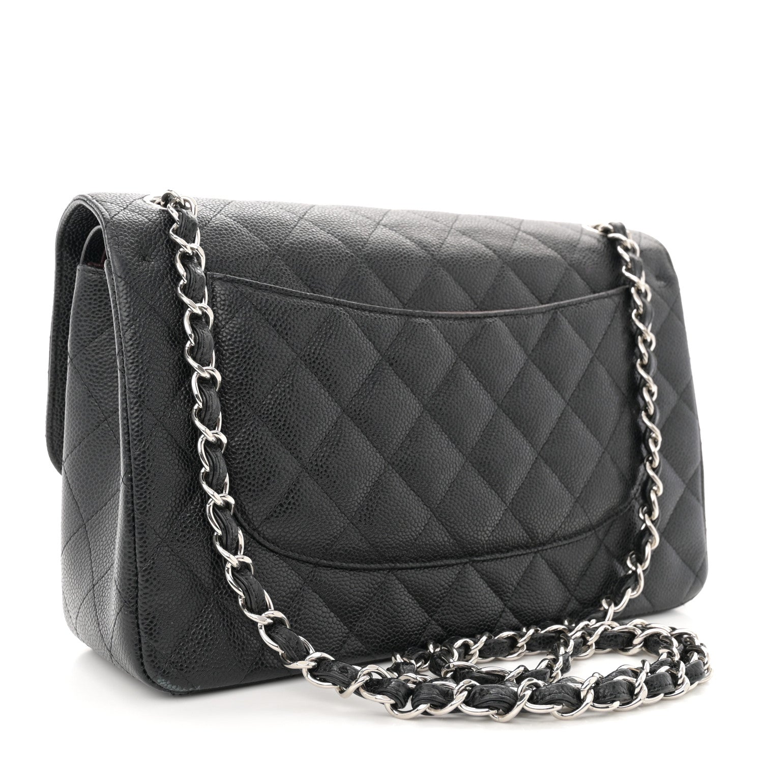 Chanel Caviar Quilted Jumbo Double Flap Black 3 of 12