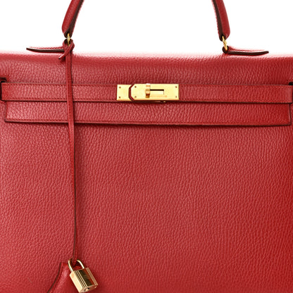Hermes Ardennes Kelly Sellier 35 Rouge Vif 8 of 10