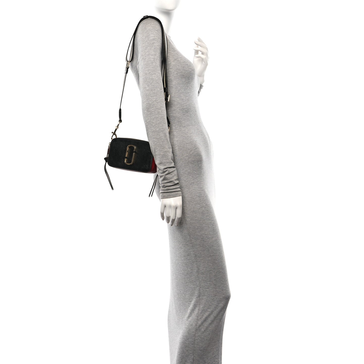 Saffiano Snapshot Camera Bag Black Multi