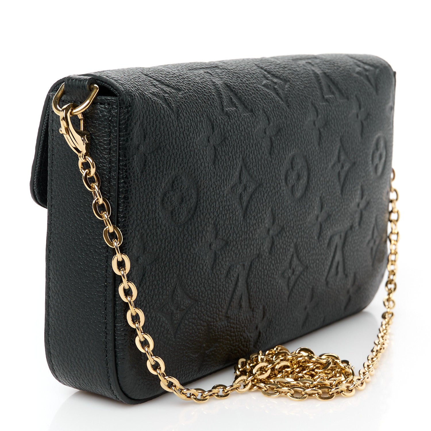 Louis Vuitton Empreinte Pochette Felicie Chain Wallet Black 2 of 10