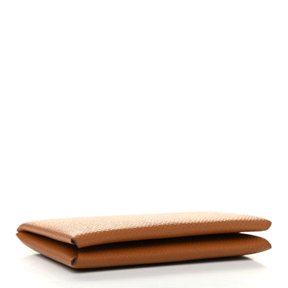 Hermes Epsom Calvi Card Case Gold 4 of 7