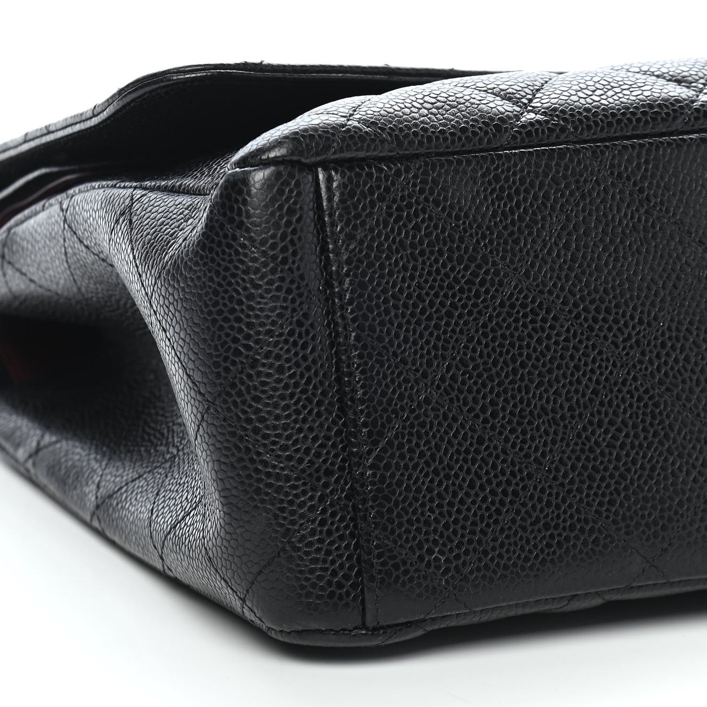 Caviar Quilted Maxi Double Flap Black