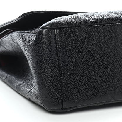 Chanel Caviar Quilted Maxi Double Flap Black 8 of 12