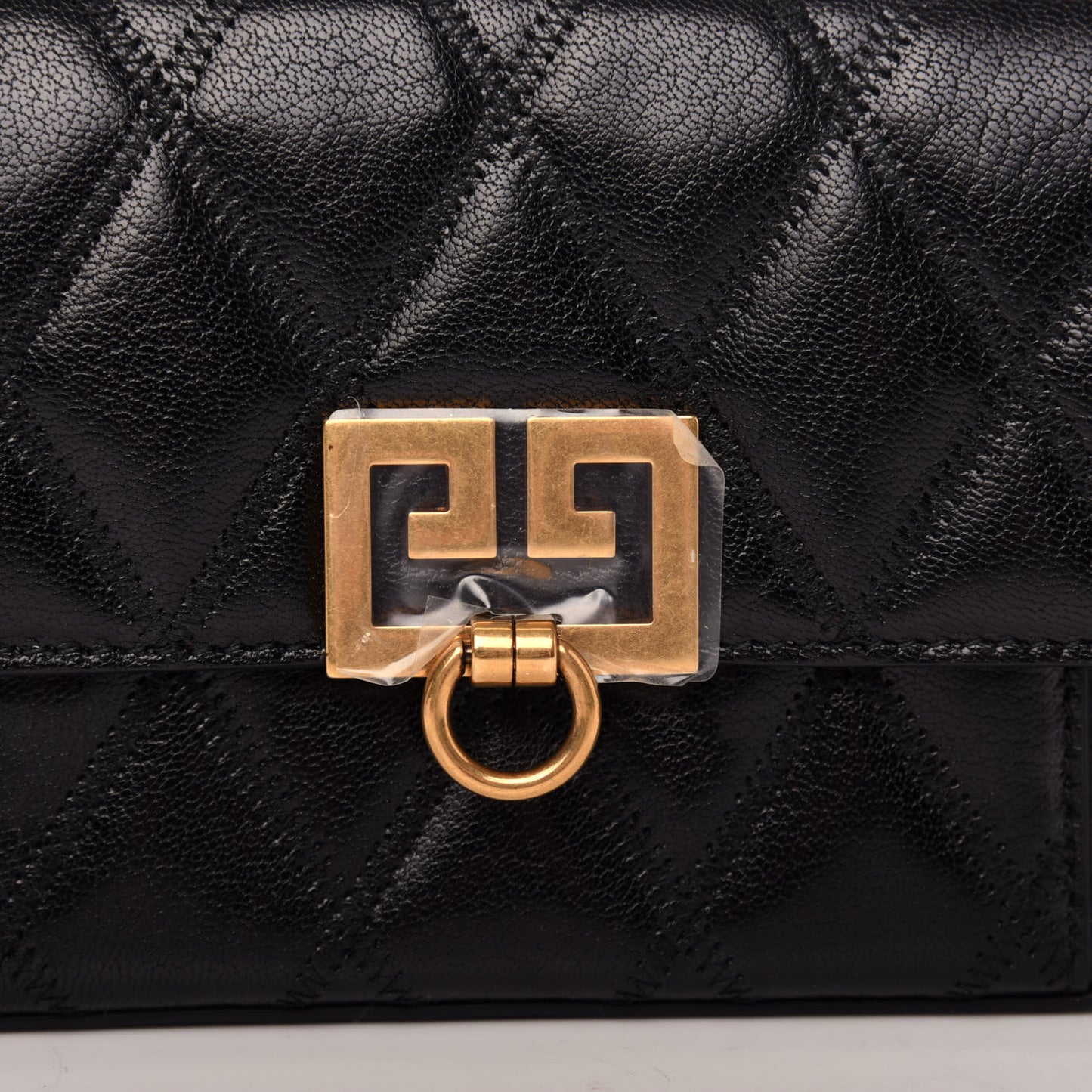 Goatskin Quilted GV3 Mini Pocket Convertible Bag Black