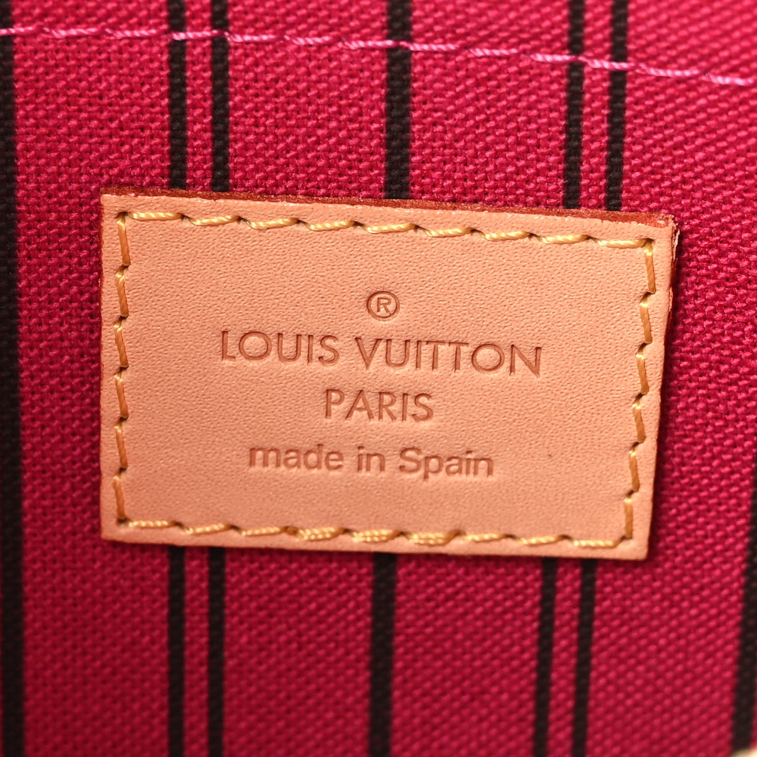 Louis Vuitton Monogram Neverfull MM GM Pochette Pivoine 6 of 6