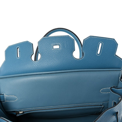 Hermes Togo Birkin 35 Blue Jean 16 of 40