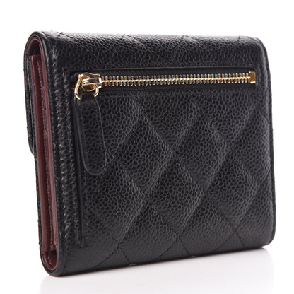 Chanel Caviar Quilted Compact Flap Wallet Black 3 of 10