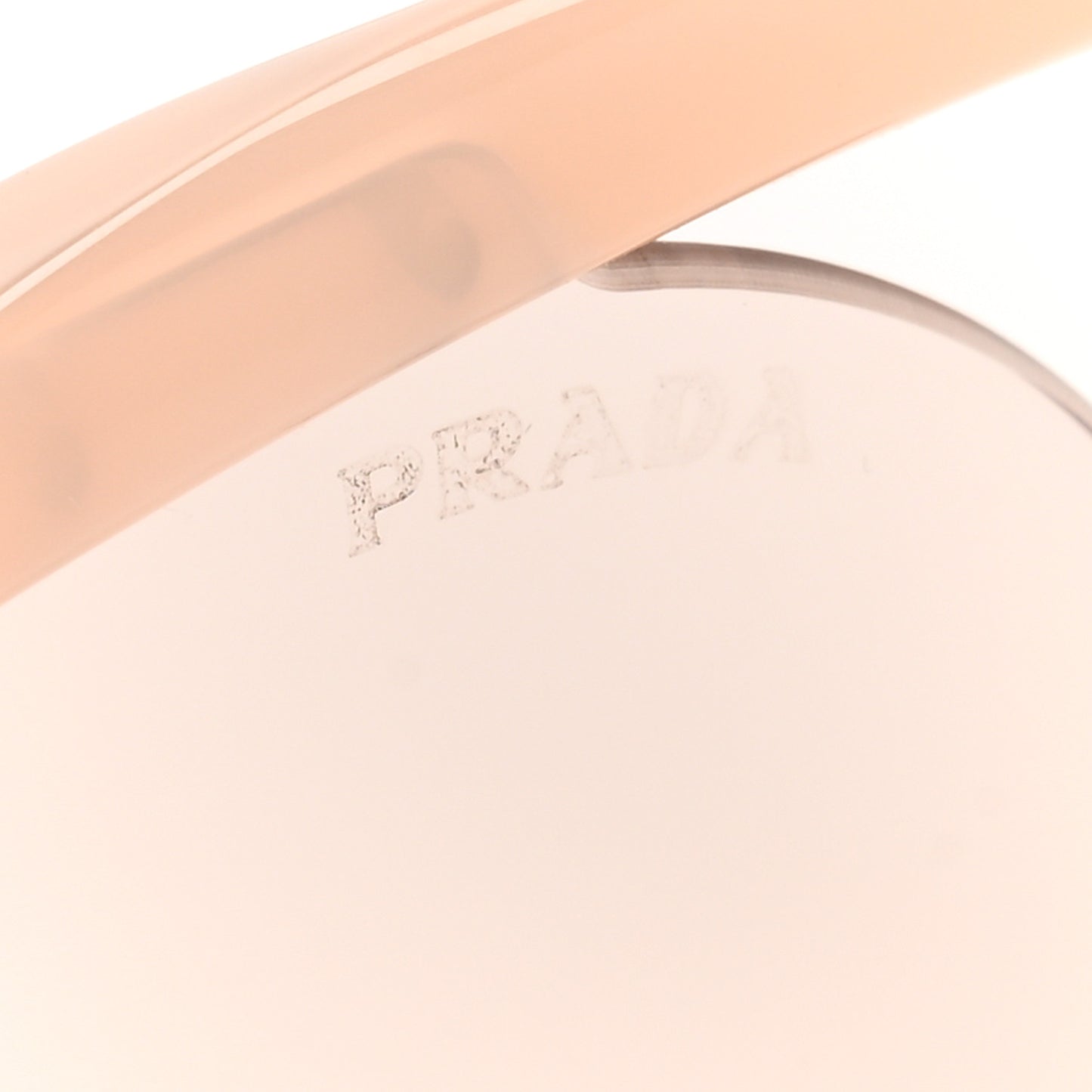 Metal Runway Sculpted Sunglasses Peach