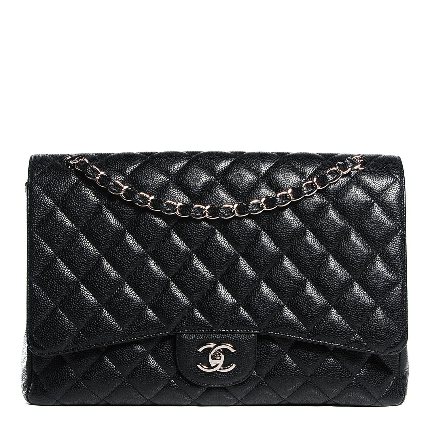 Chanel Caviar Quilted Maxi Single Flap Black 1 of 8