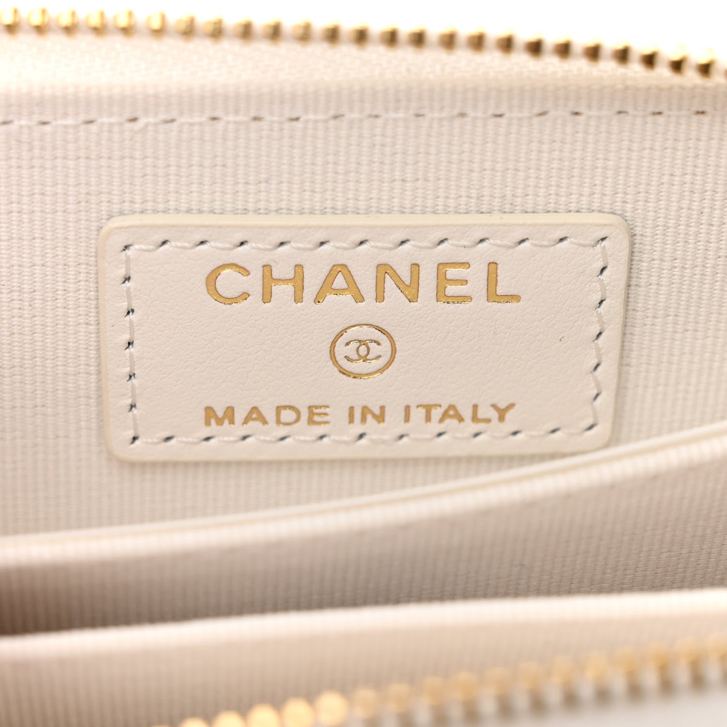 Chanel Tweed Quilted Bow Flap Card Holder On Chain White 6 of 12