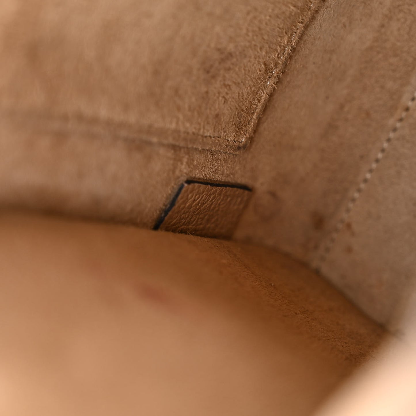 Drummed Calfskin Nano Luggage Dune