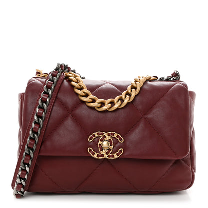Chanel Lambskin Quilted Medium Chanel 19 Flap Marron 1 of 11