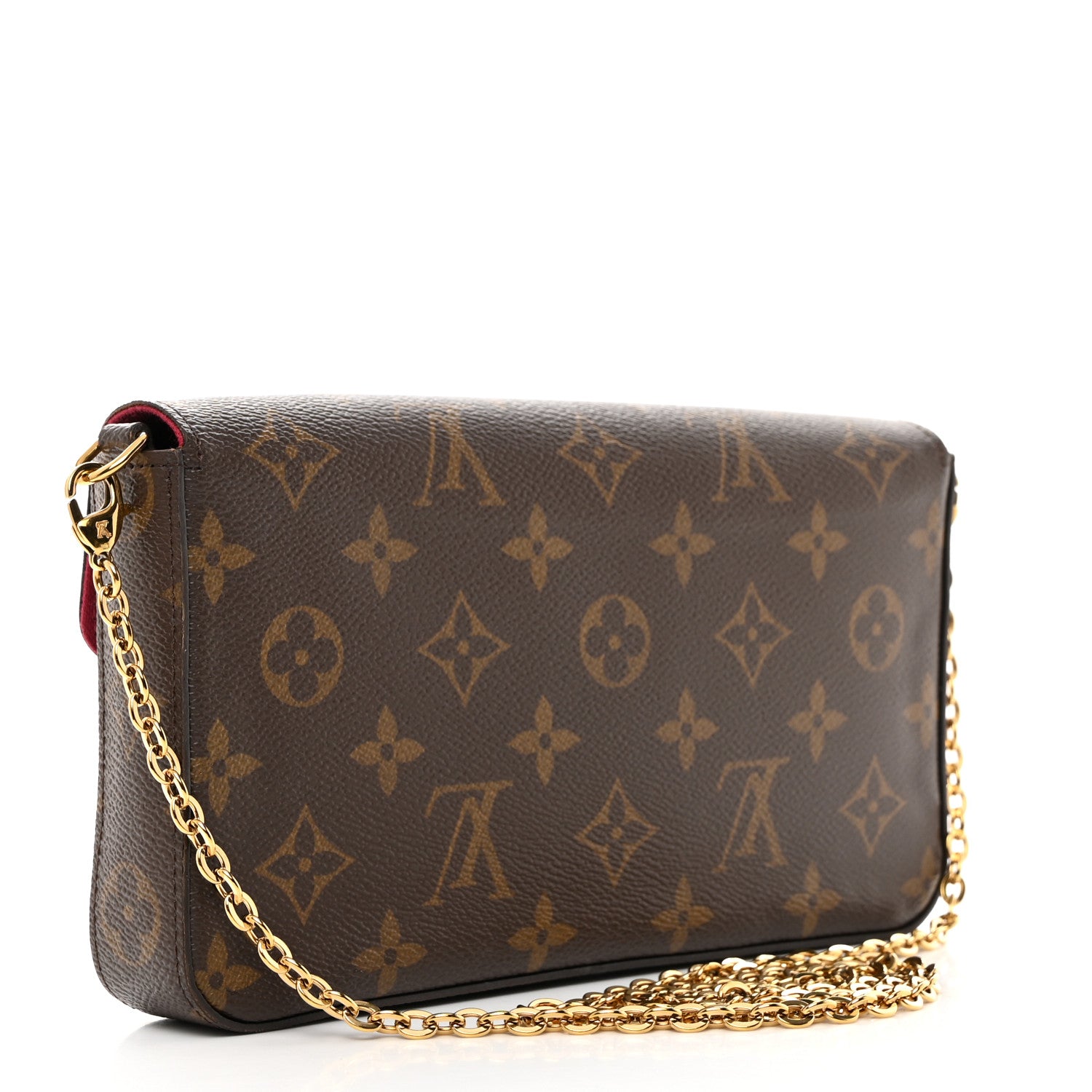 Louis Vuitton LOUIS VUITTON Monogram Pochette Felicie Chain Wallet Fuchsia 4 of 11
