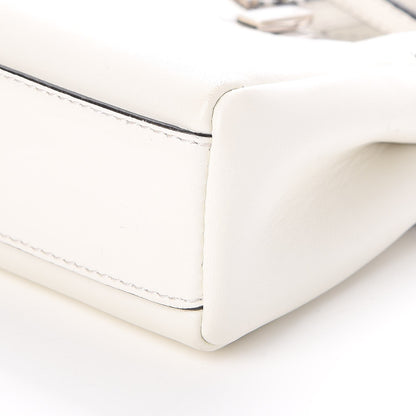 Fendi Shiny Nappa Micro Peekaboo Iconic Satchel White 11 of 12
