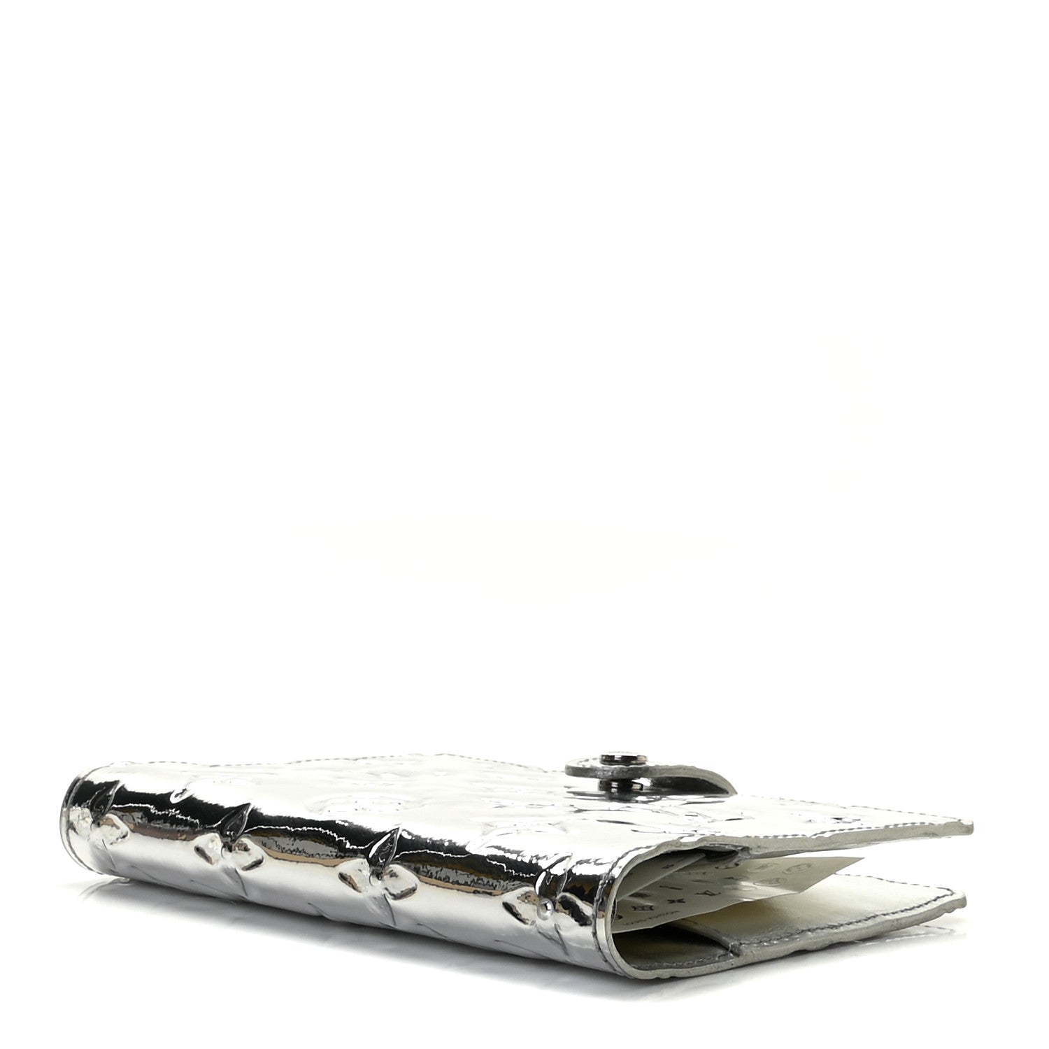 Louis Vuitton Monogram Miroir Small Ring Agenda Silver 4 of 9