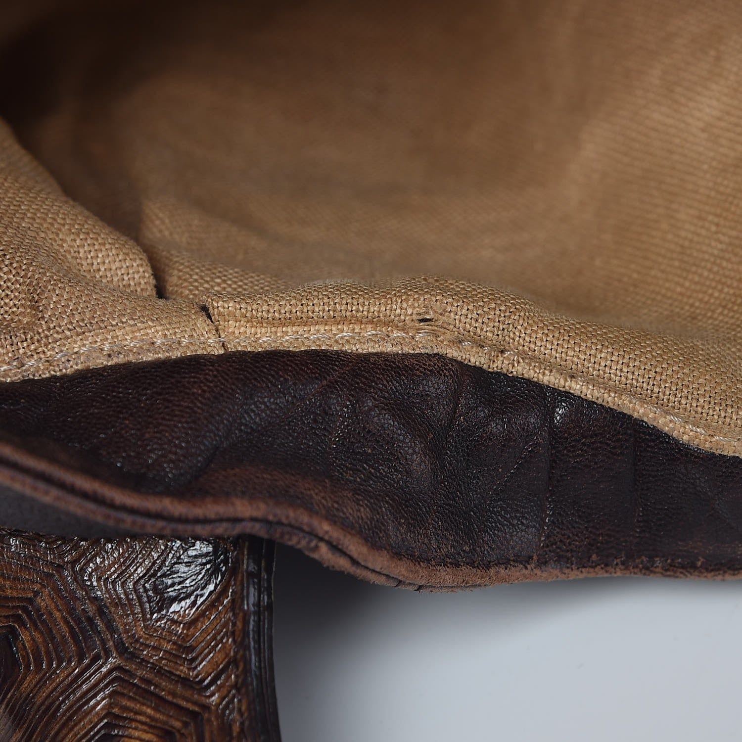 Fendi Zucca Nappa Nuvolata Vitello Tortuga Spy Tobacco Moro 13 of 17