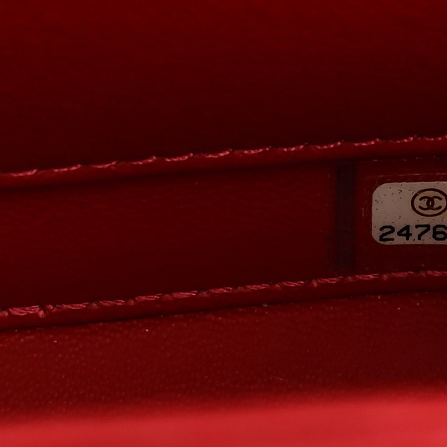 Chanel Caviar Quilted Small CC Filigree Vanity Case Red 7 of 10