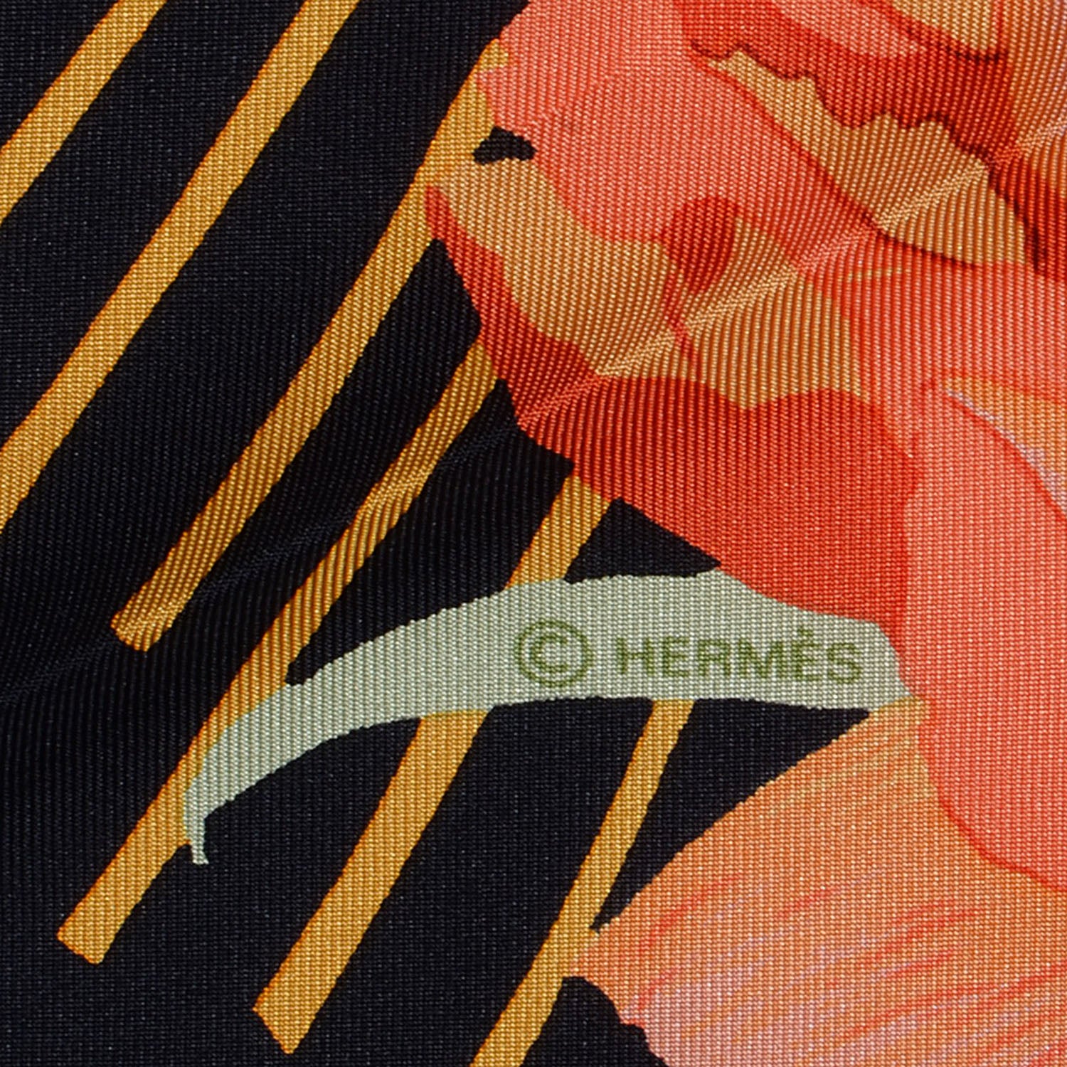 Hermes Silk Les Pivoines Scarf 90 5 of 6