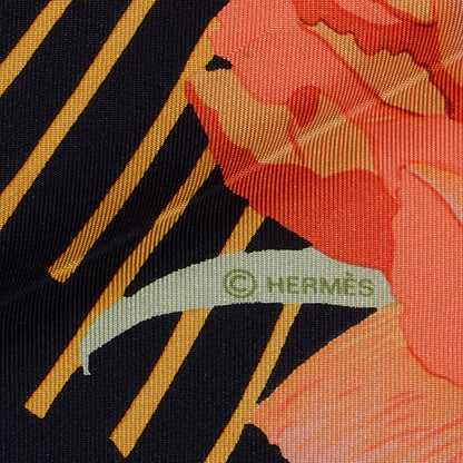Hermes Silk Les Pivoines Scarf 90 5 of 6