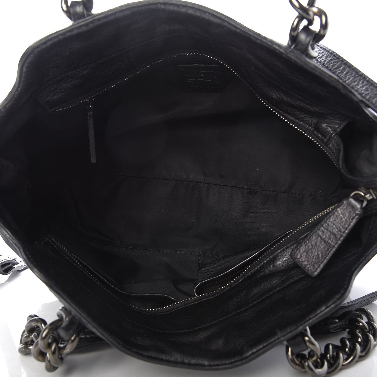 Burberry Nylon Tonal Check Torbitt Tote Black 5 of 16