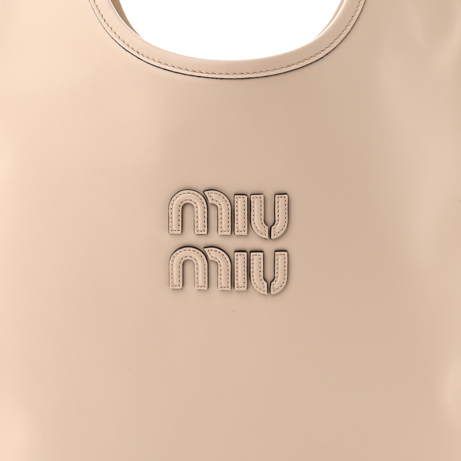 Miu Miu Nappa Ivy Bag Travertine Stone 8 of 10