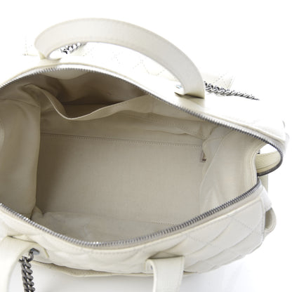 Chanel Caviar Quilted Large Casual Pocket Tote White 5 of 19