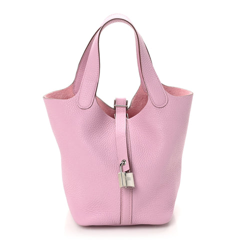 Taurillon Clemence Picotin Lock 18 PM Mauve Sylvestre