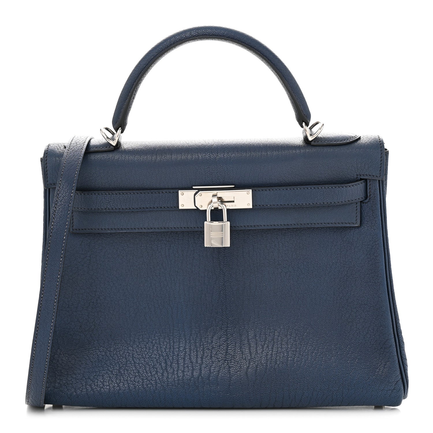 Hermes Chevre de Coromandel Kelly Retourne 32 Bleu Thalassa 1 of 14