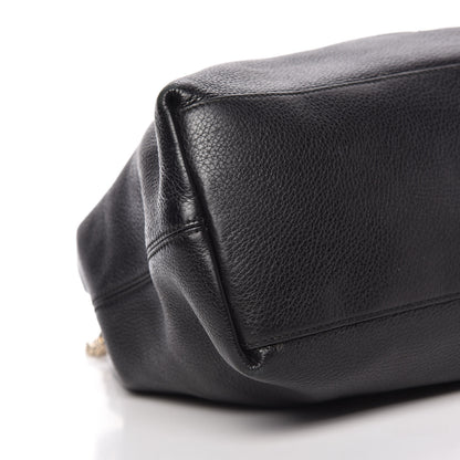 Gucci Pebbled Calfskin Medium Soho Chain Shoulder Bag Black 6 of 10