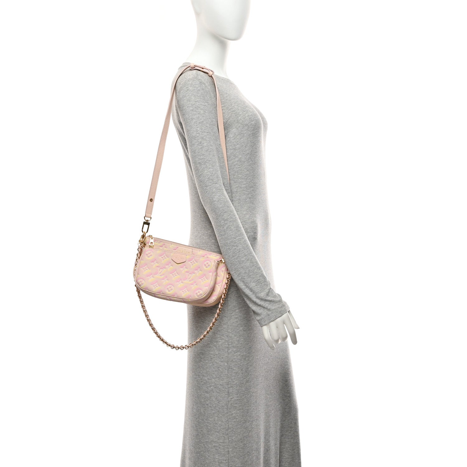 Louis Vuitton Empreinte Monogram Summer Stardust Multi Pochette Accessories Pink 2 of 10