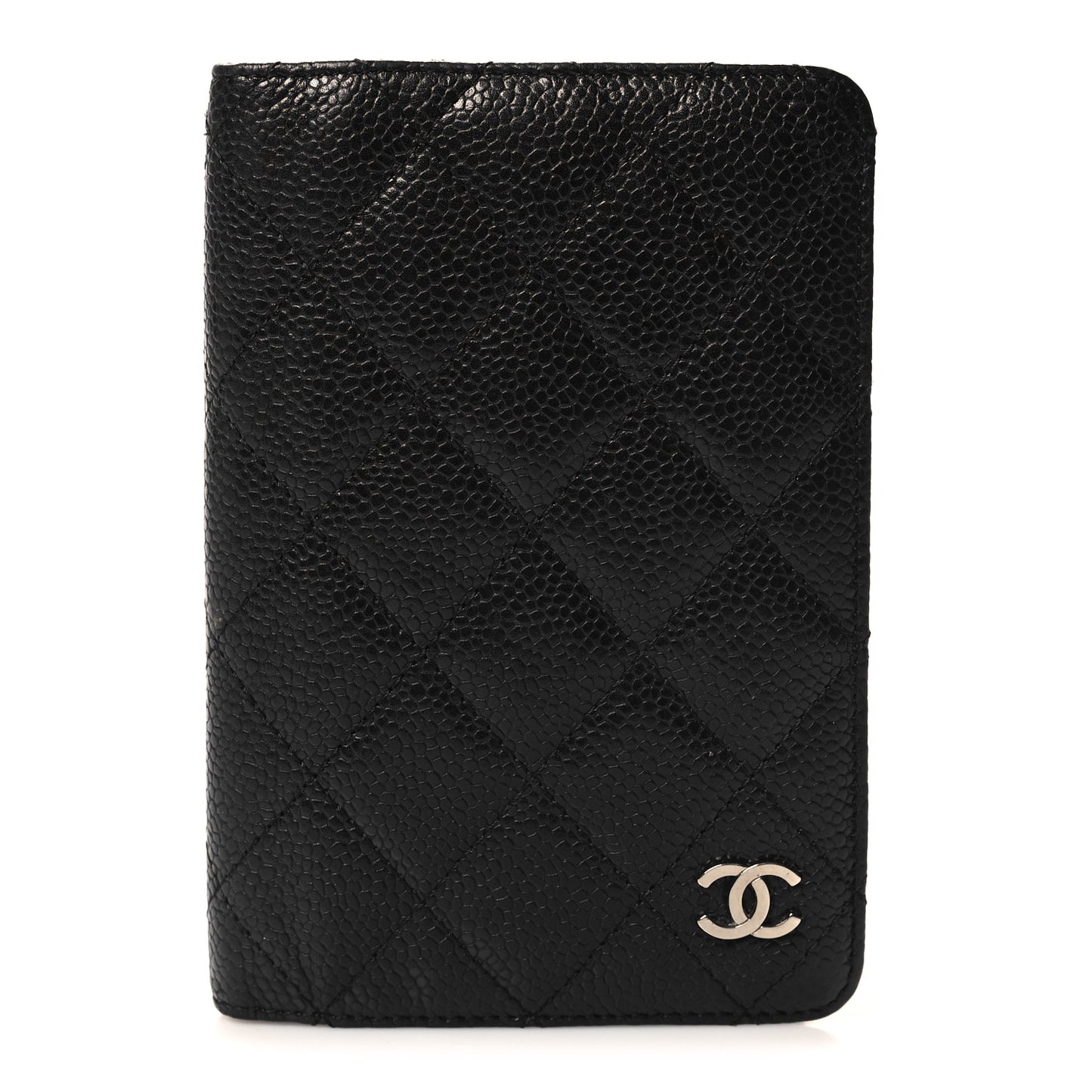 Caviar Quilted Agenda Cover Black