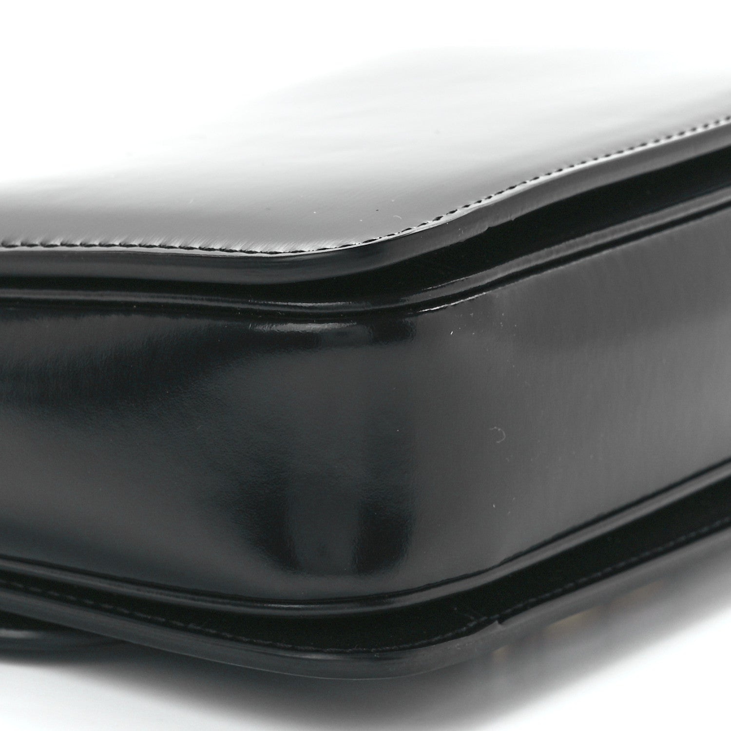 Celine Shiny Calfskin Teen Triomphe Black 10 of 11