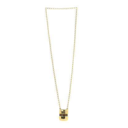 Gucci Metal Enamel Pillbox Pendant Necklace 3 of 7